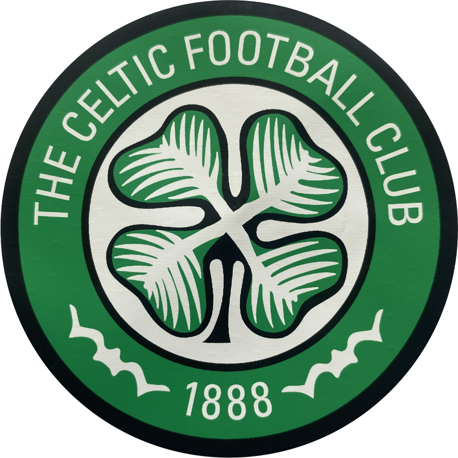 Celtic FC iron on vinyl badge 7cm